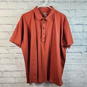 Carhartt Men's XXL Orange 4 Button Polo Golf Shirt K408 Workwear Golf